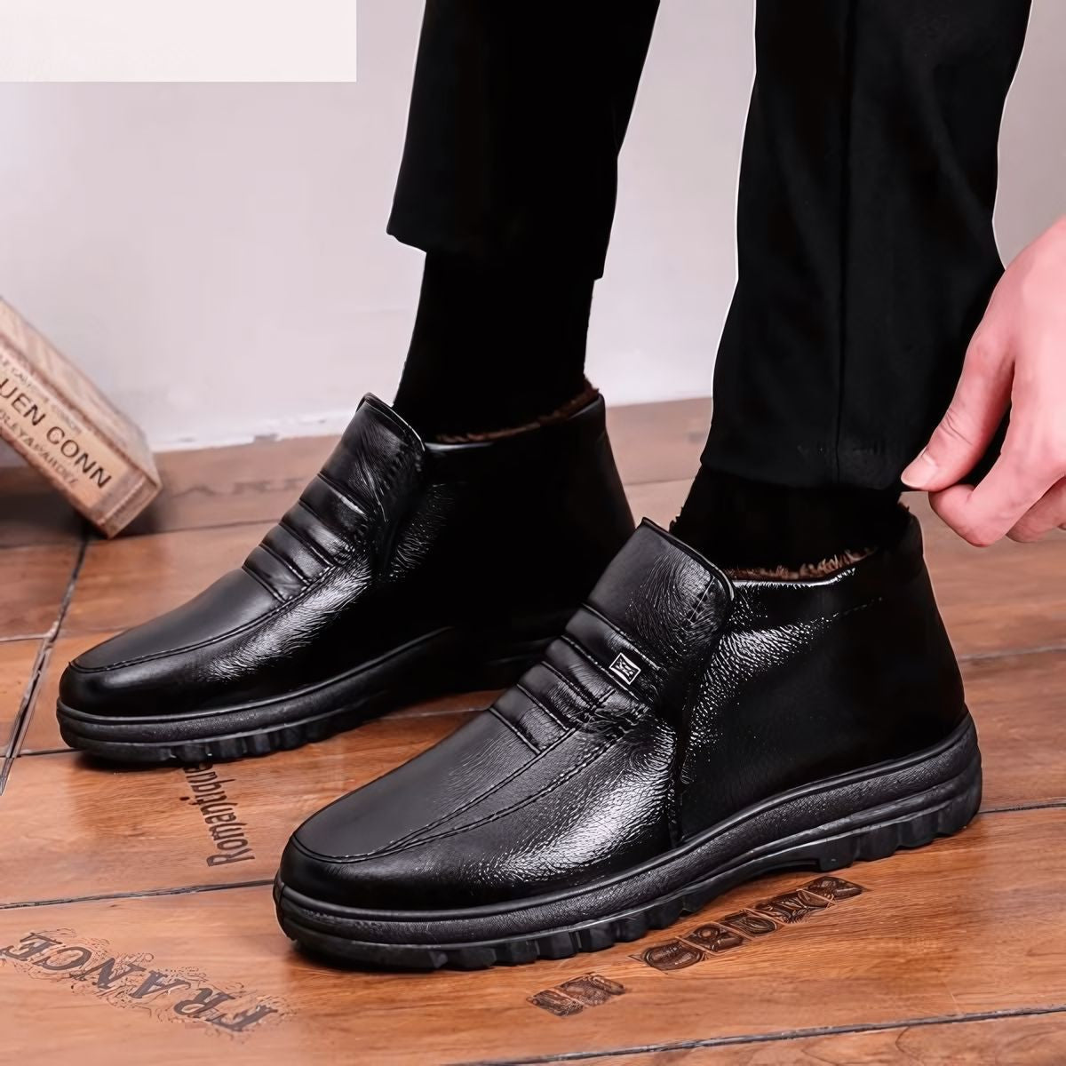 Bota Masculina de Inverno Lorennzi Forrada em Lã